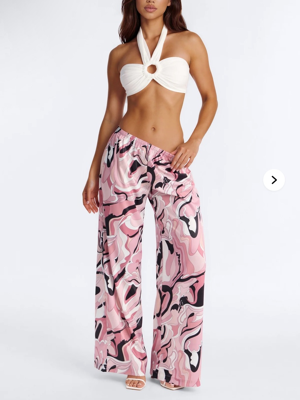 Printed Wig Leg Pants